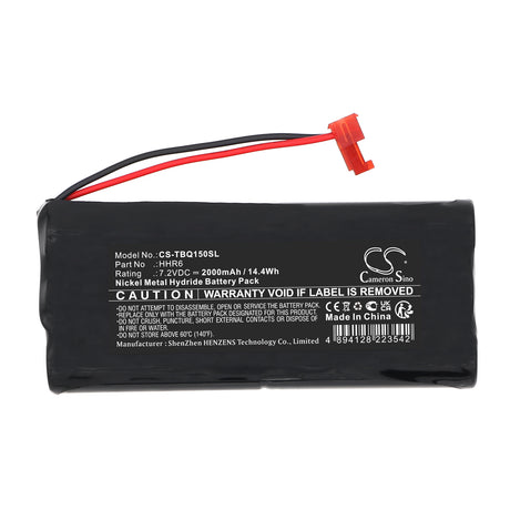 7.2V, Ni-MH, 2000mAh, Equipment, Survey, Test battery fits Tobias, HHR6, IQ150 Paper-Chek, 14.4Wh Equipment, Survey, Test Cameron Sino Technology Limited