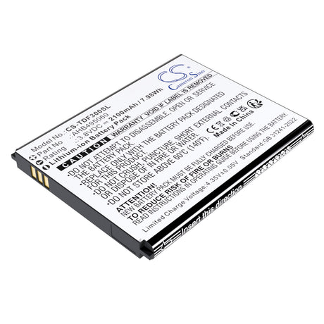 3.8V, Li-ion, 2100mAh, Hotspot battery fits Tenda, AHB495060, 4G180. 4G LTE, 4G185, 7.98Wh Hotspot Cameron Sino Technology Limited