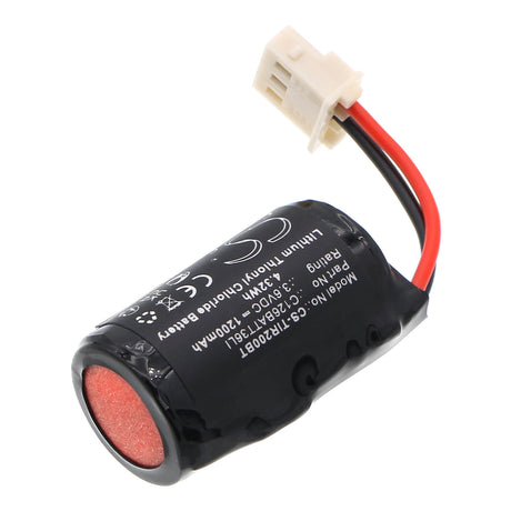 3.6V, Li-SOCl2, 1200mAh, Alarm System battery fits Technoalarm, C126batt36li, Ir200, 4.32Wh Alarm System Cameron Sino Technology Limited