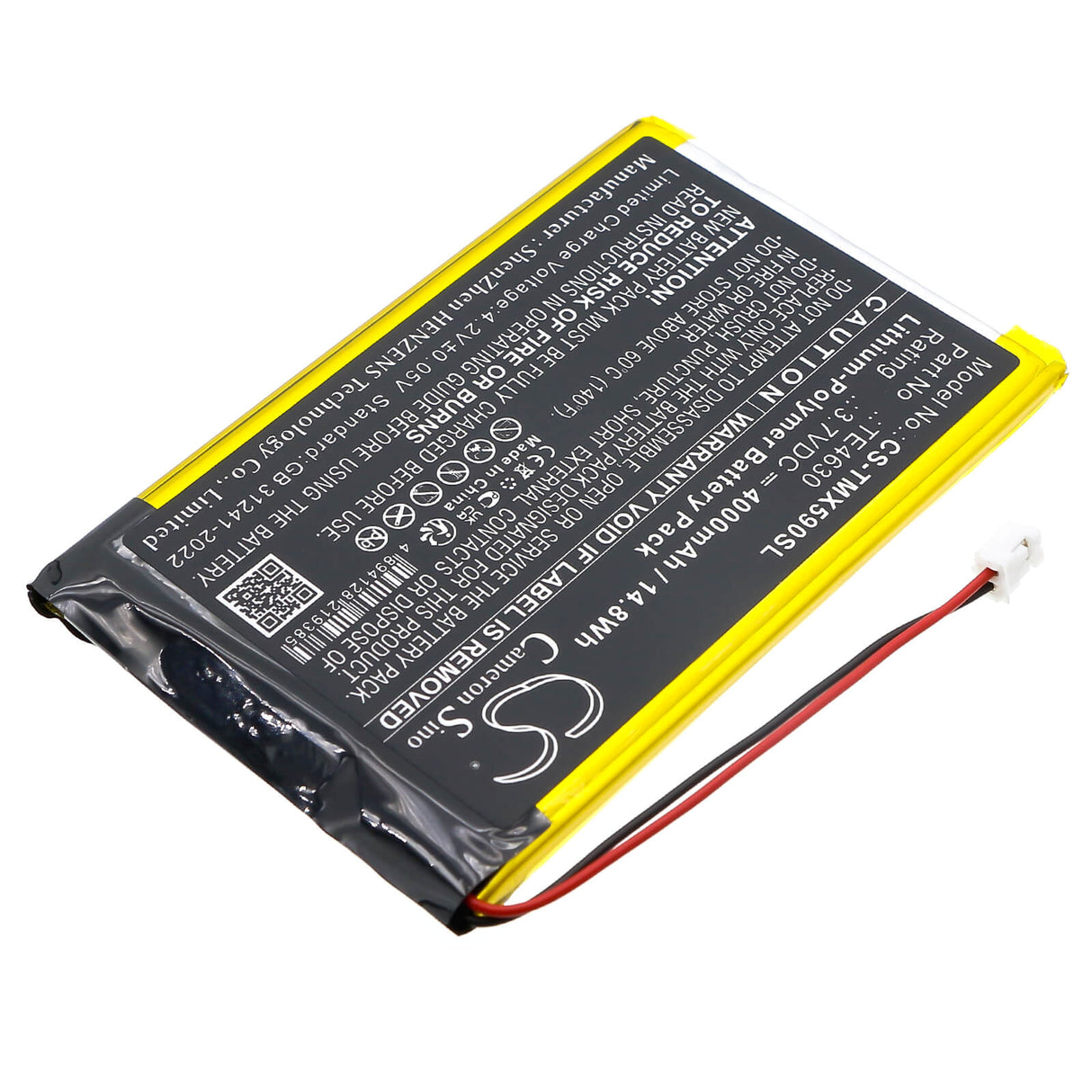 3.7V, Li-Polymer, 4000mAh, Smart Home battery fits Technaxx, TE4630, TX-59, TX59 Monitor Wireless Door Pho, 14.8Wh Smart Home Cameron Sino Technology Limited