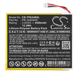 3.8V, Li-Polymer, 3500mAh, Diagnostic Scanner battery fits Topdon, PR-348594N, ArtiMINI Scan Tool, 13.3Wh Diagnostic Scanner Cameron Sino Technology Limited