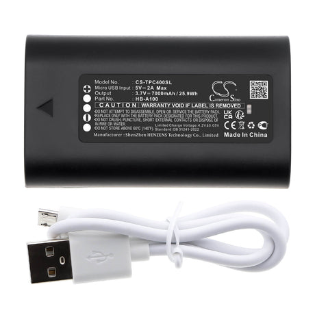 3.7V, Li-ion, 7000mAh, Home Security Camera battery fits Tp-link, Hb-a100, C400s2, C420s1, 25.9Wh Home Security Camera Cameron Sino Technology Limited