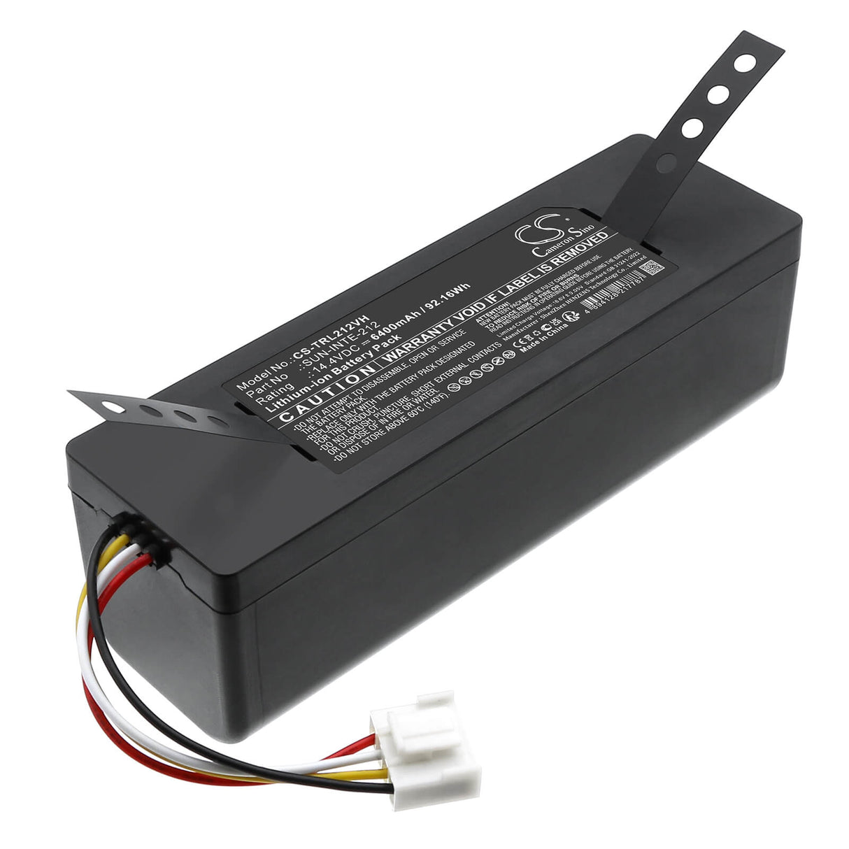 14.4V, Li-ion, 6400mAh, Vacuum battery fits Trifo, Sun-inte-212, Emma Pet, Lucy, 92.16Wh Vacuum Cameron Sino Technology Limited