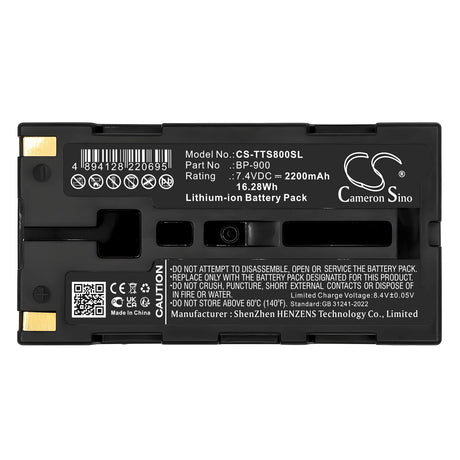 7.4V, Li-ion, 2200mAh, Communication & Conferencing battery fits Toa, BP-900, TS-800, TS-801, 16.28Wh Communication & Conferencing Cameron Sino Technology Limited