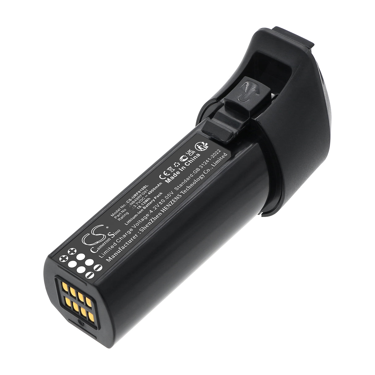 3.7V, Li-ion, 4900mAh, Barcode Scanner battery fits Urovo, NB49RFG91, RFG91, RFG91 UHF-RFID, 18.13Wh Barcode Scanner Cameron Sino Technology Limited