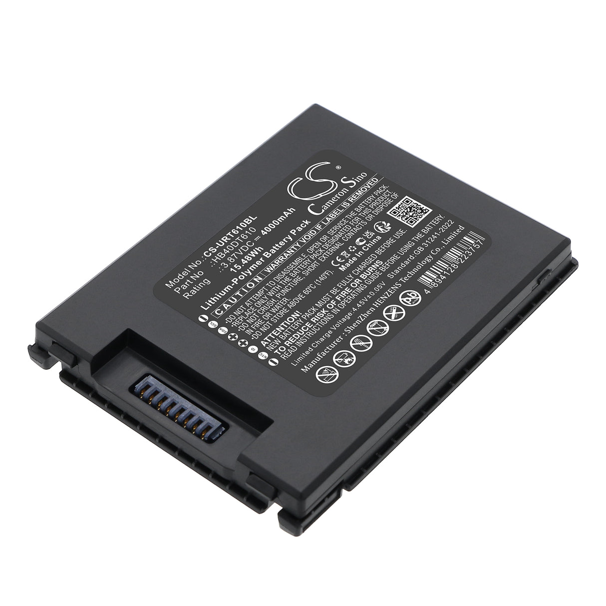 3.87V, Li-Polymer, 4000mAh, Barcode Scanner battery fits Urovo, HB40DT610, DT610, DT610 RFID Mobile Computer, 15.48Wh Barcode Scanner Cameron Sino Technology Limited