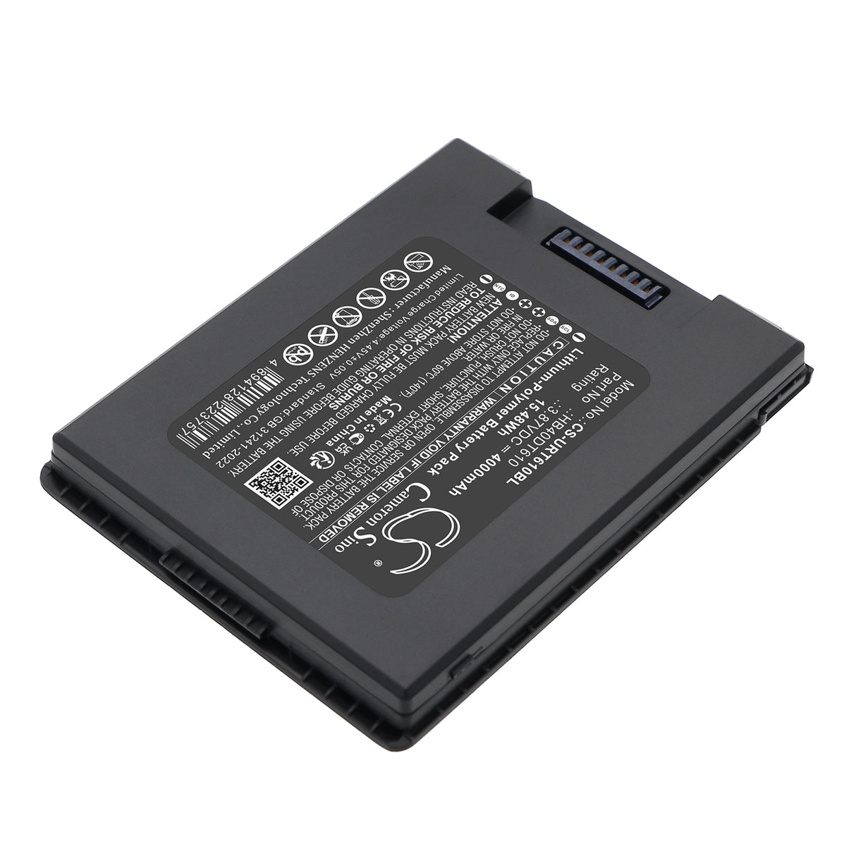 3.87V, Li-Polymer, 4000mAh, Barcode Scanner battery fits Urovo, HB40DT610, DT610, DT610 RFID Mobile Computer, 15.48Wh Barcode Scanner Cameron Sino Technology Limited