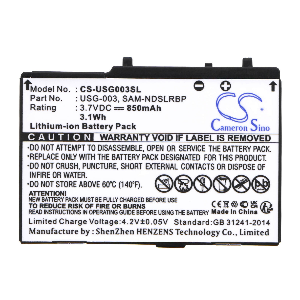 3.7V, Li-ion, 850mAh, Game Console battery fits Nintendo, C/usg-a-bp-eur, Ds, Ds Lite, 3.1Wh Game Console Cameron Sino Technology Limited