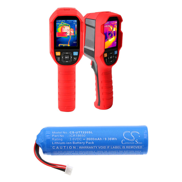 3.6V, Li-ion, 2600mAh, Thermal Camera battery fits Uti-n, Icr18650, Uti220b, Uti220b Heavy Duty Thermal Cam, 9.36Wh Thermal Camera Cameron Sino Technology Limited