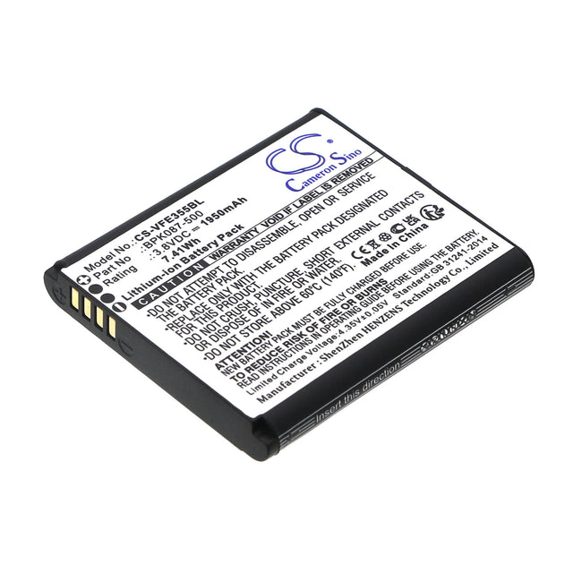 3.8V, Li-ion, 1950mAh, Payment Terminal battery fits Verifone, Bpk087-500, E355, Ipay E355, 7.41Wh Payment Terminal Cameron Sino Technology Limited