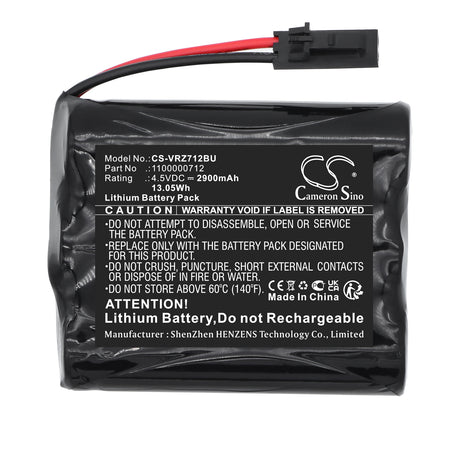 4.5V, Lithium, 2900mAh, RAID Controller battery fits Verizon, 1100000712, 1100000712, 13.05Wh RAID Controller Cameron Sino Technology Limited