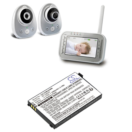 3.7V, Li-ion, 1000mAh, BabyPhone battery fits Vtech, Bt198555, Vm342, Vm342-2, 3.7Wh BabyPhone Cameron Sino Technology Limited