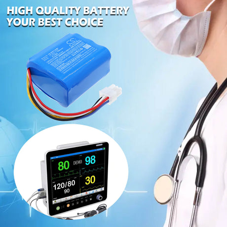 7.4V, Li-ion, 7800mAh, Medical battery fits WEGO, SPQDCY2S3P, P12n, Surpass P12N, 57.72Wh Medical Cameron Sino Technology Limited