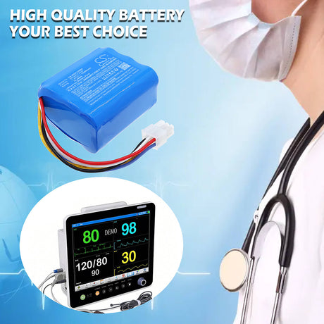7.4V, Li-ion, 10200mAh, Medical battery fits WEGO, SPQDCY2S3P, P12n, Surpass P12N, 75.48Wh Medical Cameron Sino Technology Limited