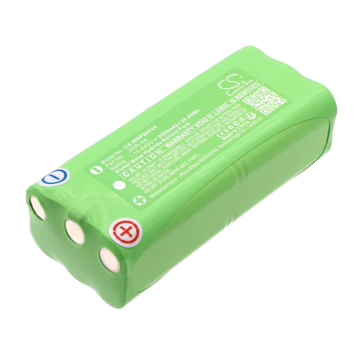 14.4V, Ni-MH, 2000mAh, Vacuum Battery fits Whirlpool, L68m, 28.80Wh Vacuum Cameron Sino Technology Limited