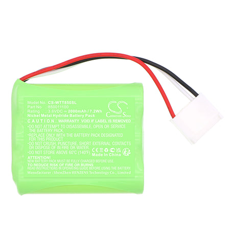 3.6V, Ni-MH, 2000mAh, Equipment, Survey, Test battery fits Witt, 850011100, Oxybaby, 7.2Wh Equipment, Survey, Test Cameron Sino Technology Limited