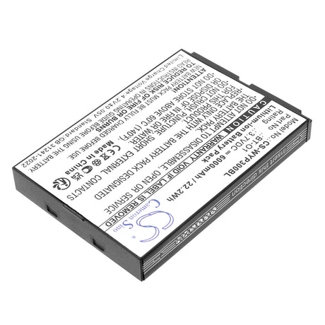 3.7V, Li-ion, 6000mAh, Barcode Scanner battery fits Wiseasy, BT-O1, P3, WPO3 WPOS3, 22.2Wh Barcode Scanner Cameron Sino Technology Limited