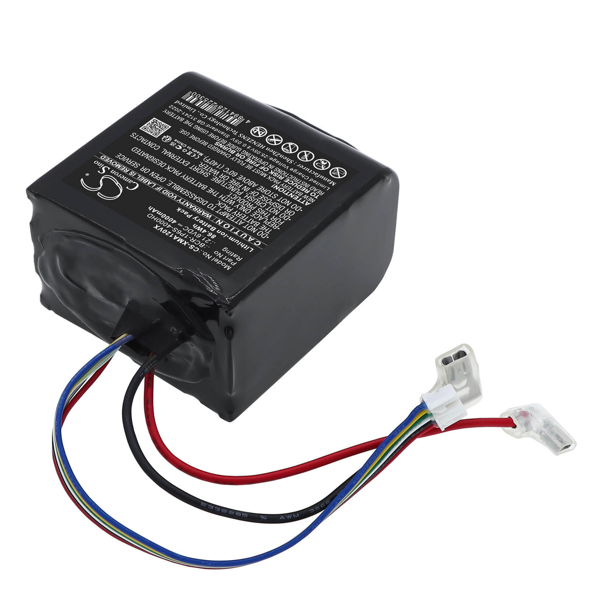 21.6V, Li-ion, 4000mAh, Vacuum battery fits Roborock, BCR-1P6S-4000HD, A10 Ultra B, A10 Ultra E, 86.4Wh Vacuum Cameron Sino Technology Limited