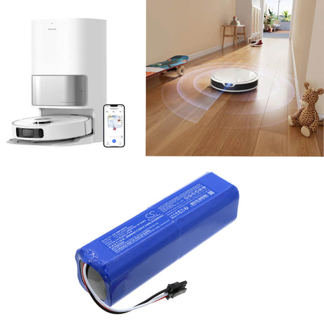 14.4V, Li-ion, 6800mAh, Vacuum battery fits Dreame, P2150-4S2P-MMBK, Bot L10 Prime, Bot L10s Plus, 97.92Wh Vacuum Cameron Sino Technology Limited