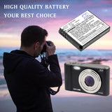 3.7V, Li-ion, 1000mAh, Camera battery fits Generic, NP-6L, FHD 1080P 44MP Digital Camera, 3.7Wh Camera Cameron Sino Technology Limited