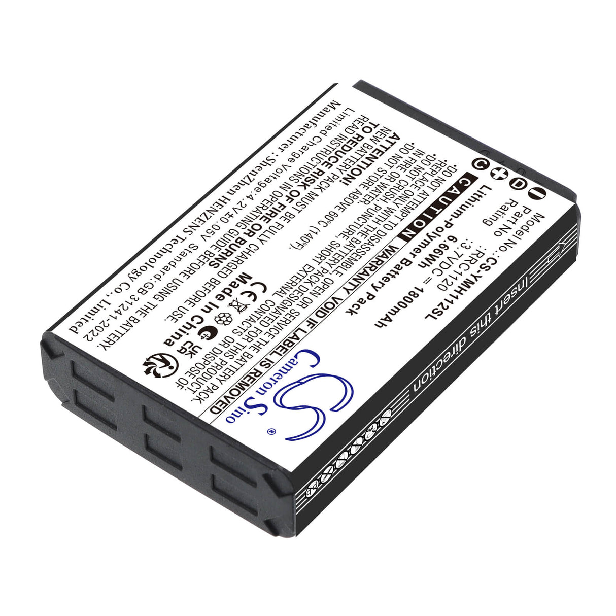 3.7V, Li-Polymer, 1800mAh, Communication & Conferencing battery fits Yamaha, RRC1120, RM-WGL, RM-WGL Wireless Directional Tabletop Microphone, 6.66Wh Communication & Conferencing Cameron Sino Technology Limited