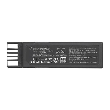 3.7V, Li-ion, 3400mAh, Barcode Scanner battery fits Zebra, Rfd2000, 12.58Wh Barcode Scanner Cameron Sino Technology Limited
