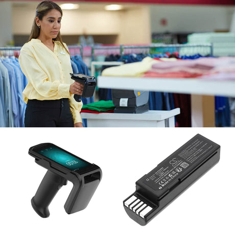 3.7V, Li-ion, 3400mAh, Barcode Scanner battery fits Zebra, Rfd2000, 12.58Wh Barcode Scanner Cameron Sino Technology Limited