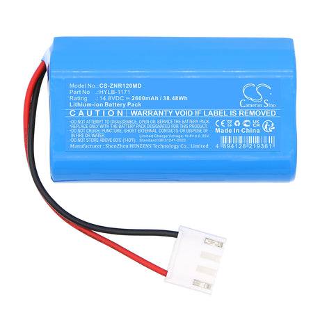 14.8V, Li-ion, 2600mAh, Medical battery fits Zoncare, HYLB-1171, ATOM ECG-6A, ZQ-1206, 38.48Wh Medical Cameron Sino Technology Limited (Medical)