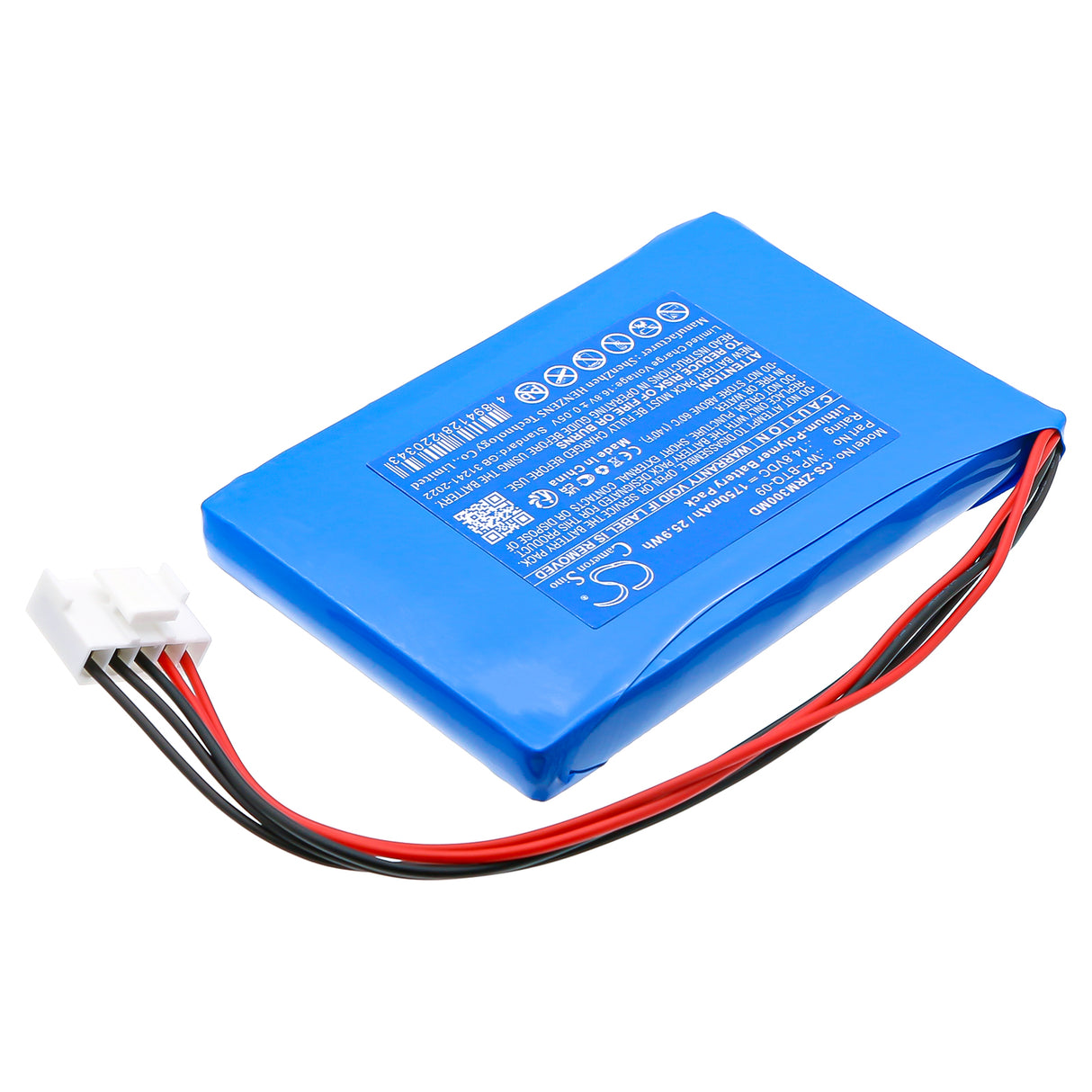 14.8V, Li-Polymer, 1750mAh, Medical battery fits Zoncare, WP-BTQ-09, iMAC 300, 25.9Wh Medical Cameron Sino Technology Limited (Medical)