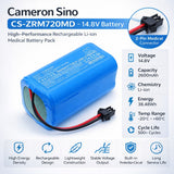 14.8V, Li-ion, 2600mAh, Medical battery fits Zoncare, HYLB-2092A, PM7000D, 38.48Wh Medical Cameron Sino Technology Limited