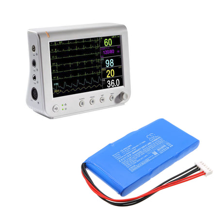 11.1V, Li-ion, 1600mAh, Medical battery fits Kaijin, KX-1203, 17.76Wh Medical Cameron Sino Technology Limited (Medical)