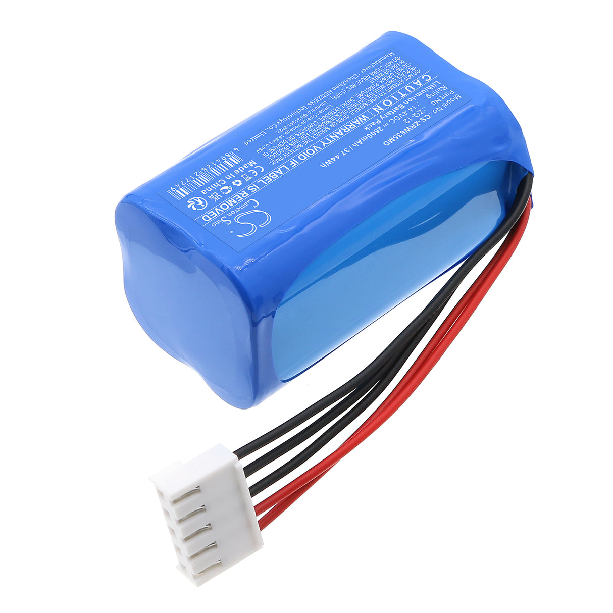 14.4V, Li-ion, 2600mAh, Medical battery fits Zoncare, Zq-12, Wpd-0080, Wpd04-0178, 37.44Wh Medical Cameron Sino Technology Limited (Medical)