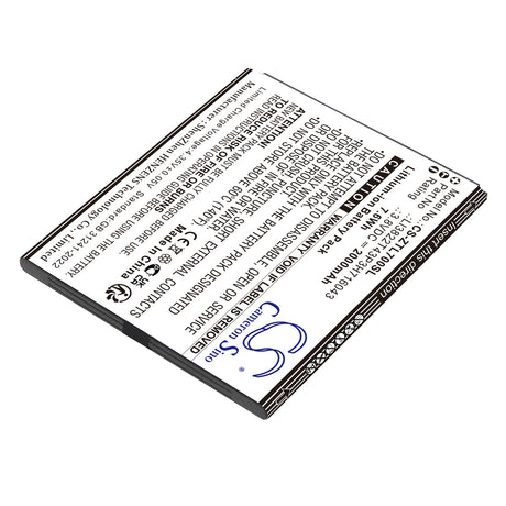 3.8V, Li-ion, 2000mAh, Mobile, SmartPhone battery fits ZTE, LI3822T43P3H716043, Blade A30, Blade A320, 7.6Wh Mobile, SmartPhone Cameron Sino Technology Limited