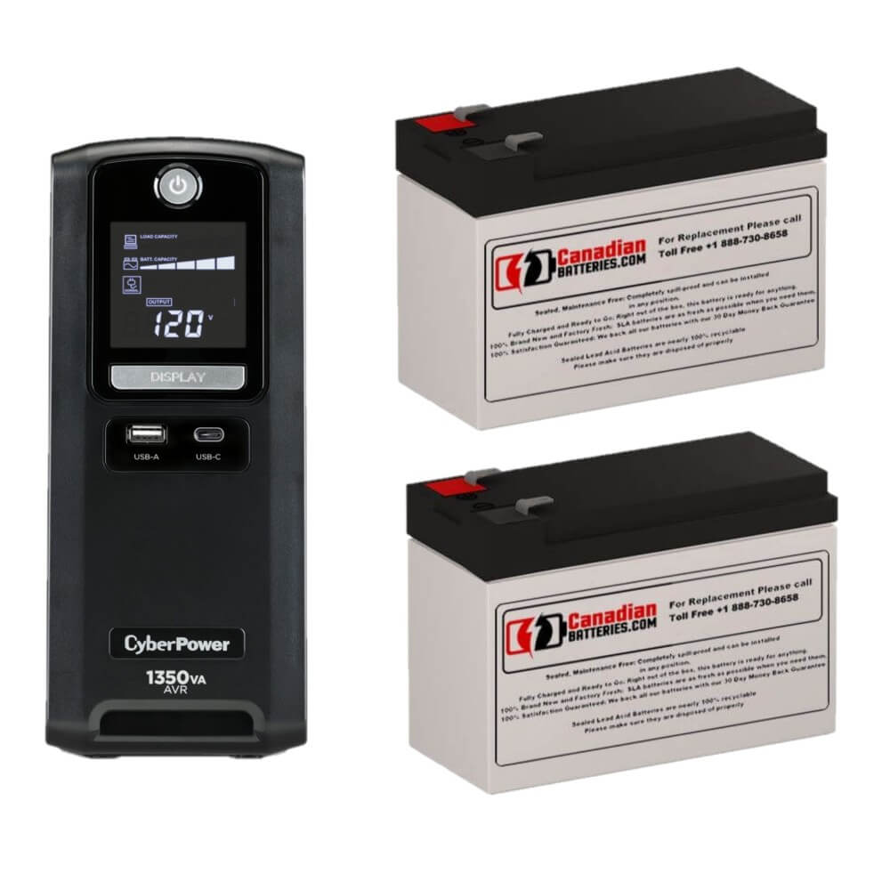 UPS Batteries For Cyberpower CST135UC UPS, 1350VA, 2 X 12v, 9ah - 108wh UPS Batteries CB Range