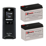 UPS Batteries For Cyberpower CST135UC UPS, 1350VA, 2 X 12v, 9ah - 108wh UPS Batteries CB Range