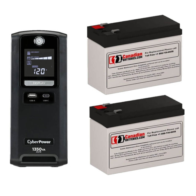 UPS Batteries For Cyberpower CST135UC UPS, 1350VA, 2 X 12v, 9ah - 108wh UPS Batteries CB Range