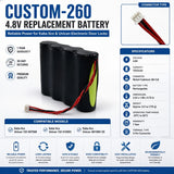 Door Lock Battery For Kaba Ilco Unican 132-507568, 132-512003, 78011-es3 4.8v, 1500mah Other Batteries BB Generic