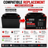 12V, 28Ah, replacement battery for Celltech Leader Ct12-100w with F3 - Nut & Bolt terminals Sealed Lead Acid CB Generic