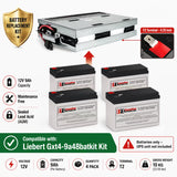 Liebert GXT4-9A48BATKIT UPS Battery Replacement Kit – 4 x 12V 9Ah AGM UPS Batteries CB Range