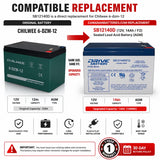 Chilwee 6-DZM-12 Replacement Battery 12V 14Ah AGM SB12140D Sealed Lead Acid CB Generic