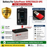 CyberPower AVRG750LCD UPS Battery Replacement 12V 9Ah AGM UPS Batteries CB Range