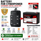 UPS Battery For Cyberpower CST350NET, 350 VA / 255 W, 1 X 12v, 3.6ah UPS Batteries CB Range