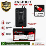 UPS Battery For Cyberpower SE450G1, 450VA / 255 W, 1 X 12v, 3.6ah UPS Batteries CB Range