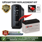 UPS Battery For Cyberpower 1000VA Cp1000pfclcd UPS, 1 X 12v, 9ah - 108wh UPS Batteries CB Range