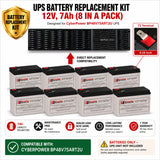 CyberPower BP48V75ART2U Replacement Battery 8-Pack 12V 7Ah UPS Batteries CB Range