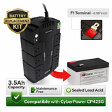 Battery For Cyberpower Cp425g, 425 VA, 255W, UPS, 1 X 12v, 3.5ah UPS Batteries CB Range