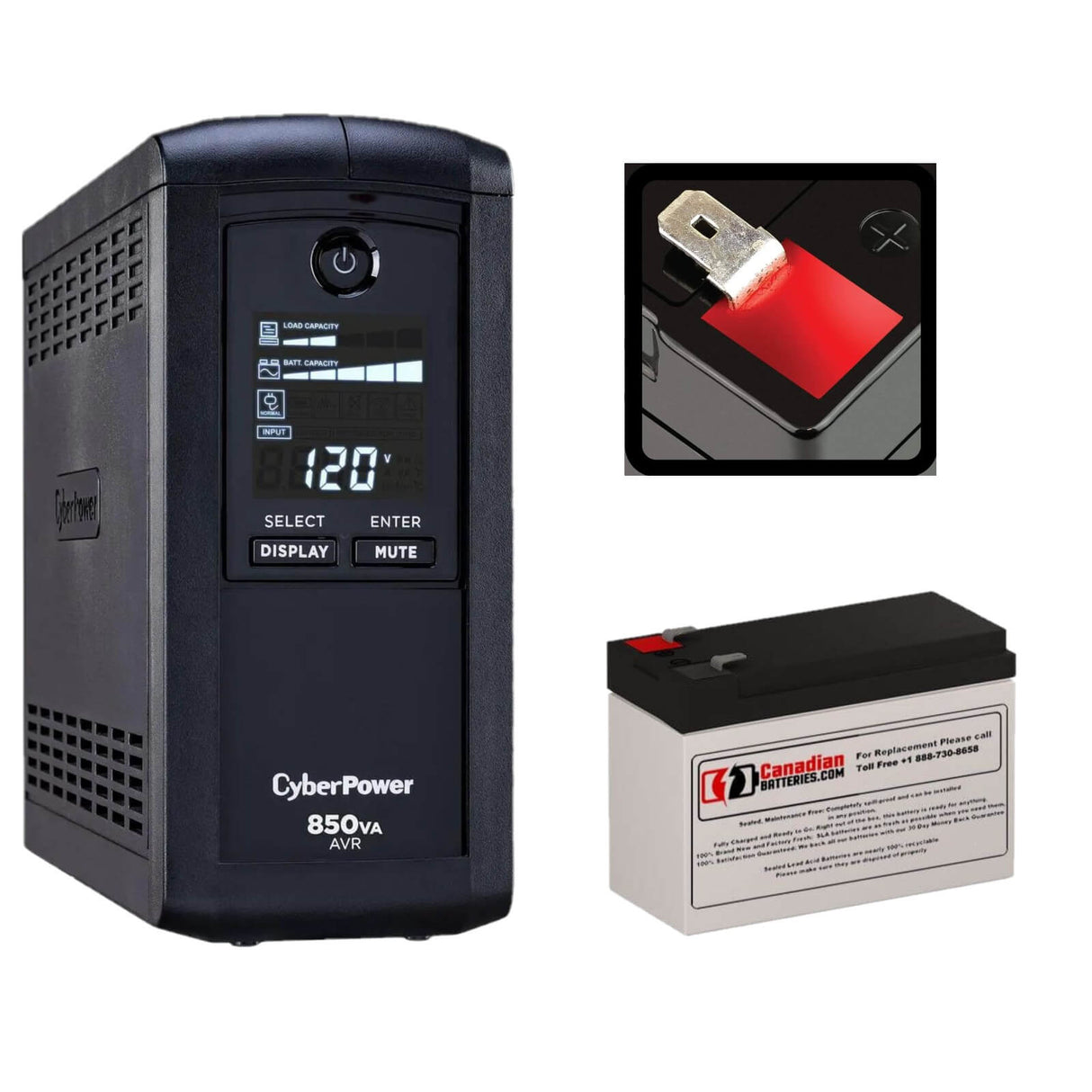 Battery For Cyberpower Cp850avrlcd UPS, 1 X 12v, 7ah - 84wh UPS Batteries CB Range