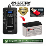 Battery For Cyberpower Cps650va UPS, 1 X 12v, 7ah - 84wh UPS Batteries CB Range
