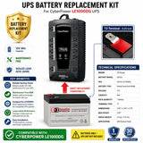 Cyberpower LE1000DG UPS Battery Replacement 12V 9Ah AGM 1 Pack UPS Batteries CB Range