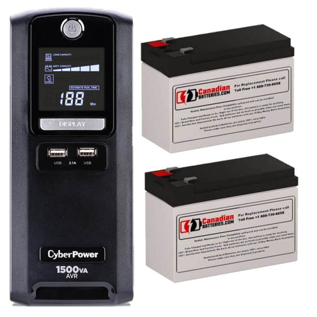 UPS Batteries For Cyberpower LX1500GU UPS, 2 X 12v, 9ah - 108wh UPS Batteries CB Range